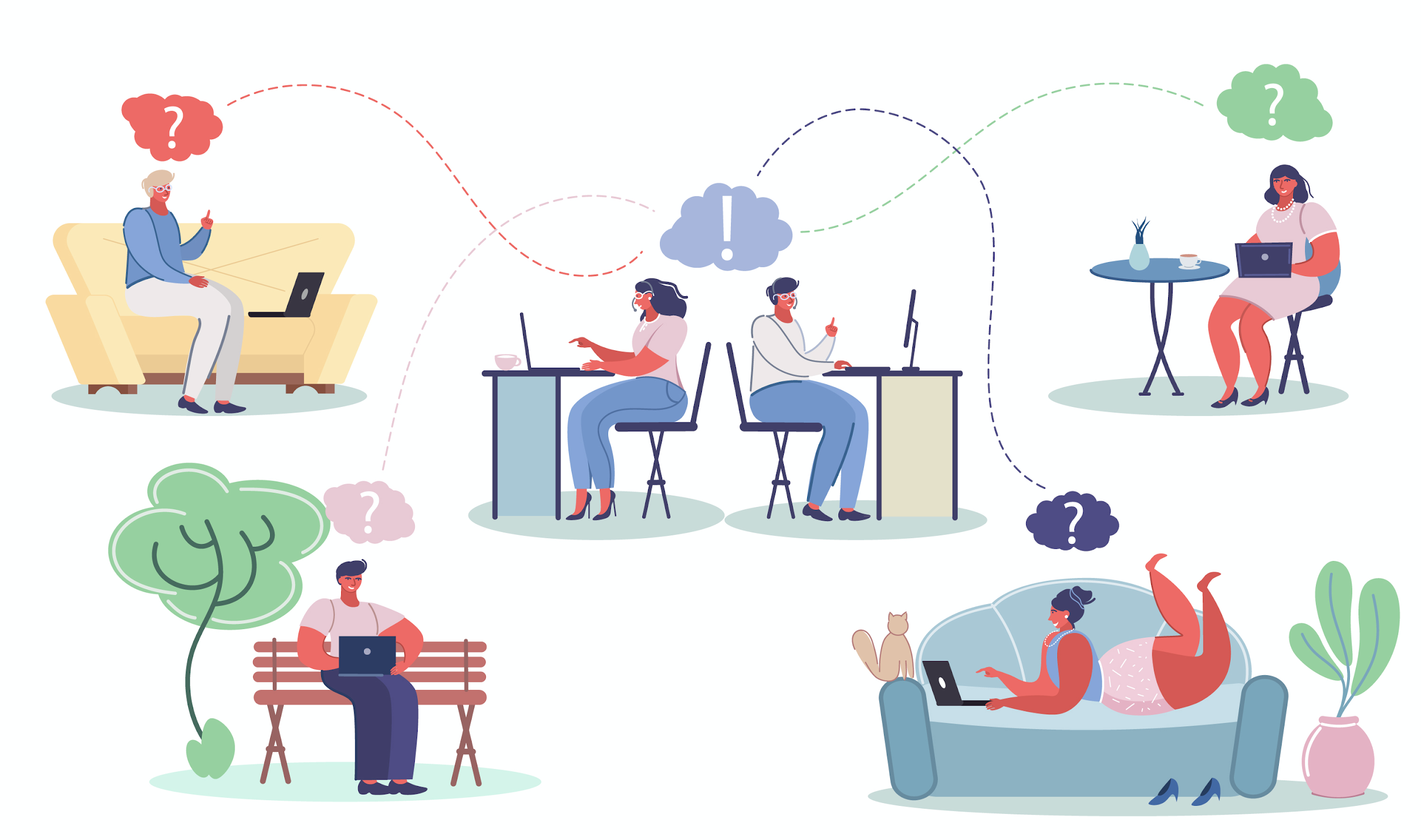 5 tips to enhance ecom cs eCommerce customer service vector graphic